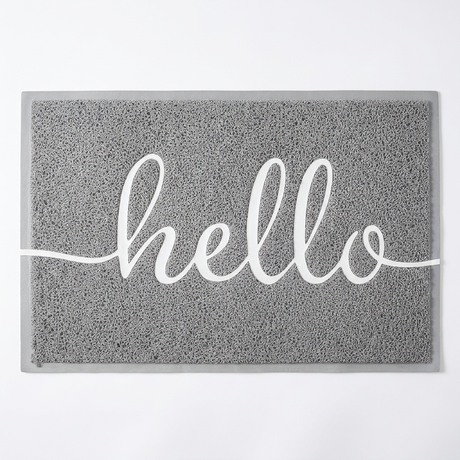 Luxe decorative floor mat - Grey hero shot