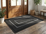 Dirt-trapper mat at a front door entrance