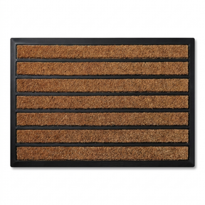 Striped outdoor door mat - hero shot