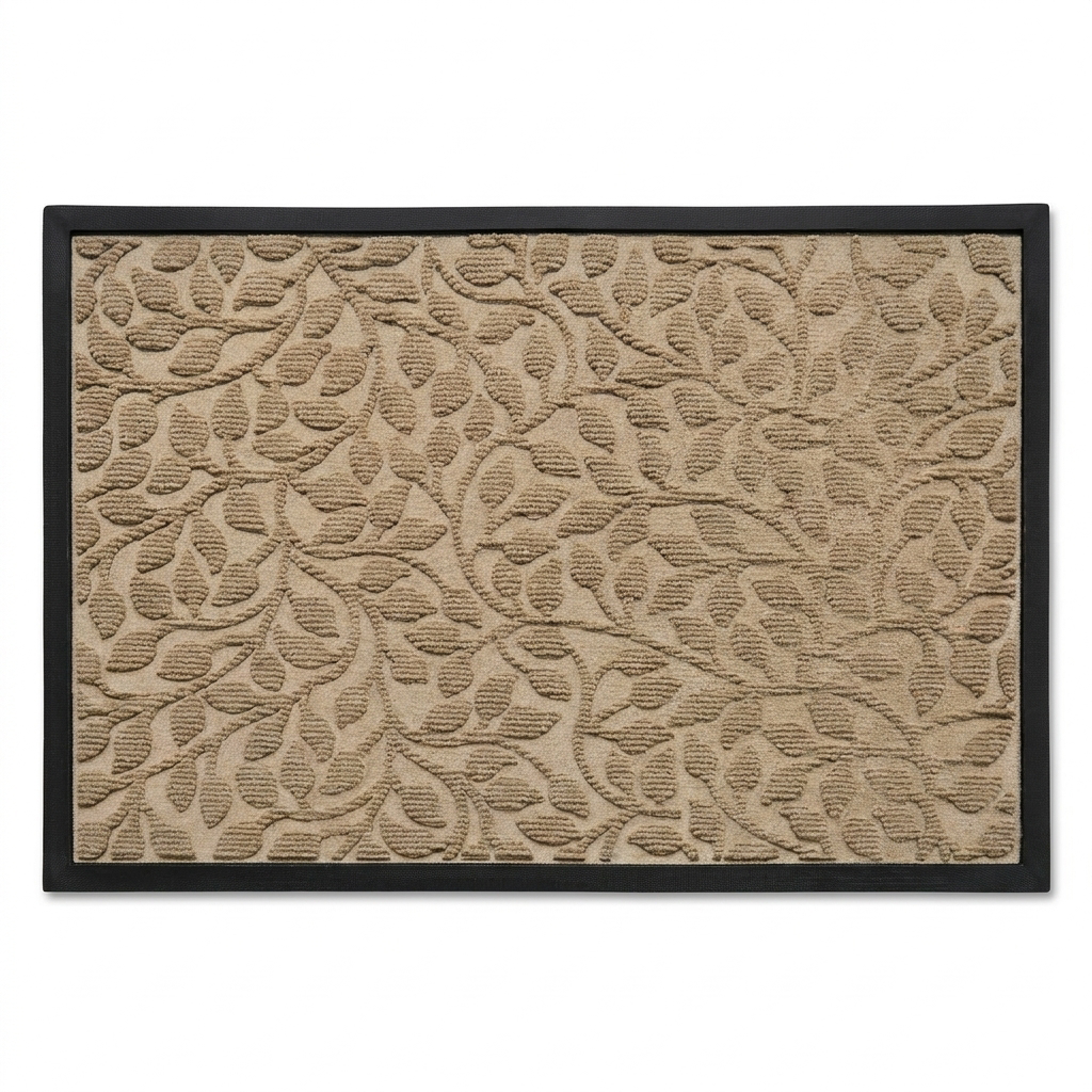 Polyester outdoor door mat - Khaki hero shot
