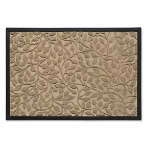 Polyester outdoor door mat - Khaki hero shot