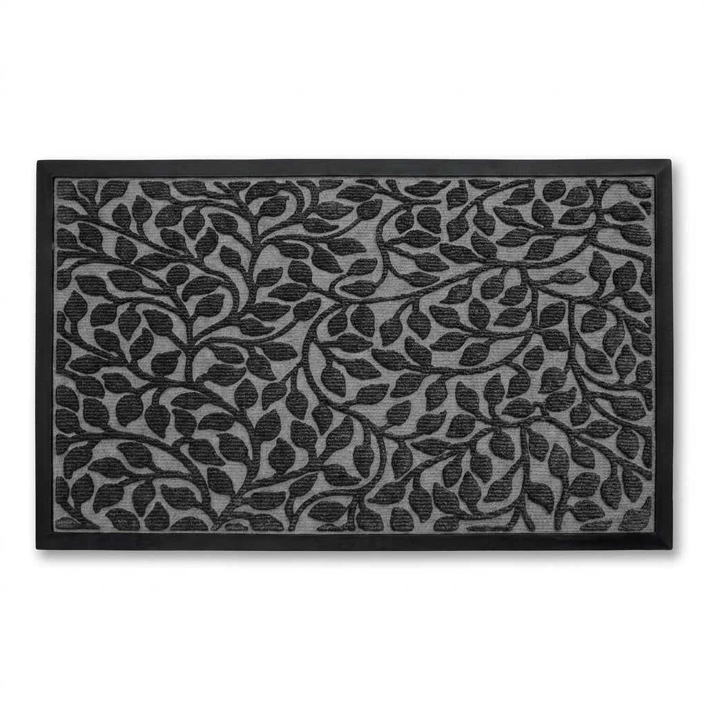 Polyester outdoor door mat - Gray hero shot
