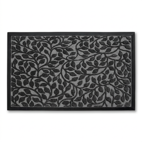 Polyester outdoor door mat - Gray hero shot
