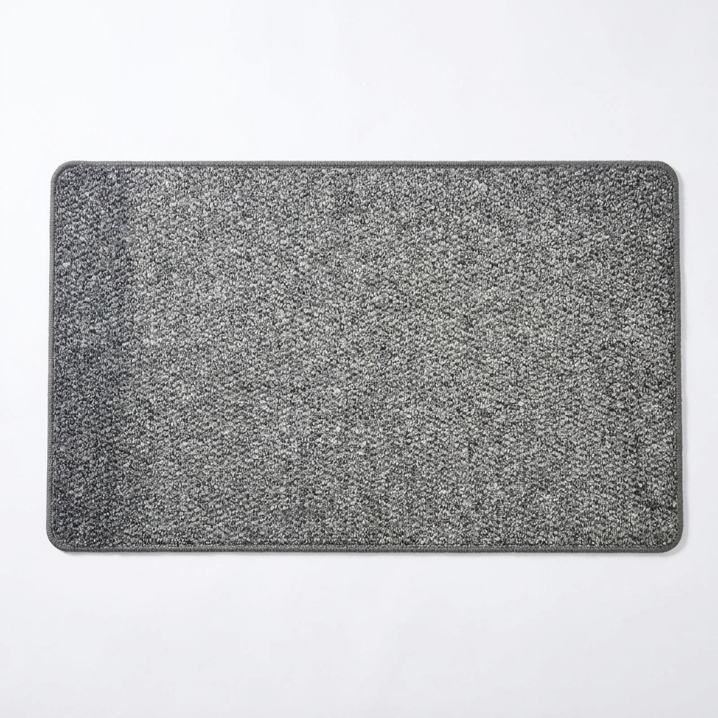Grey faux jute doormat