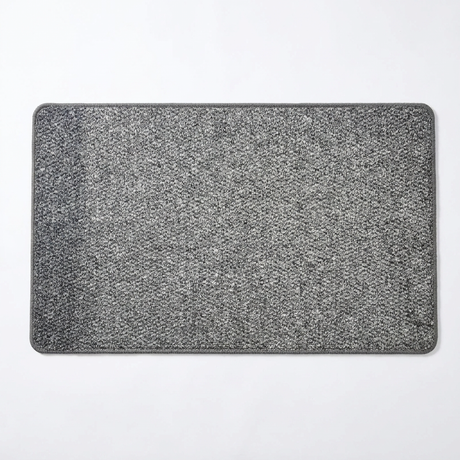 Grey faux jute doormat