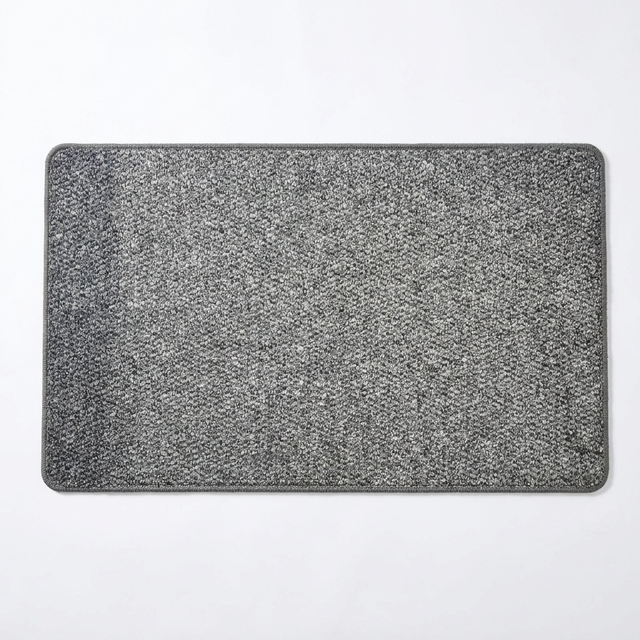 Grey faux jute doormat