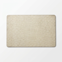 White faux jute doormat