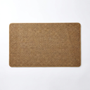 Brown faux jute doormat