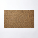 Brown faux jute doormat