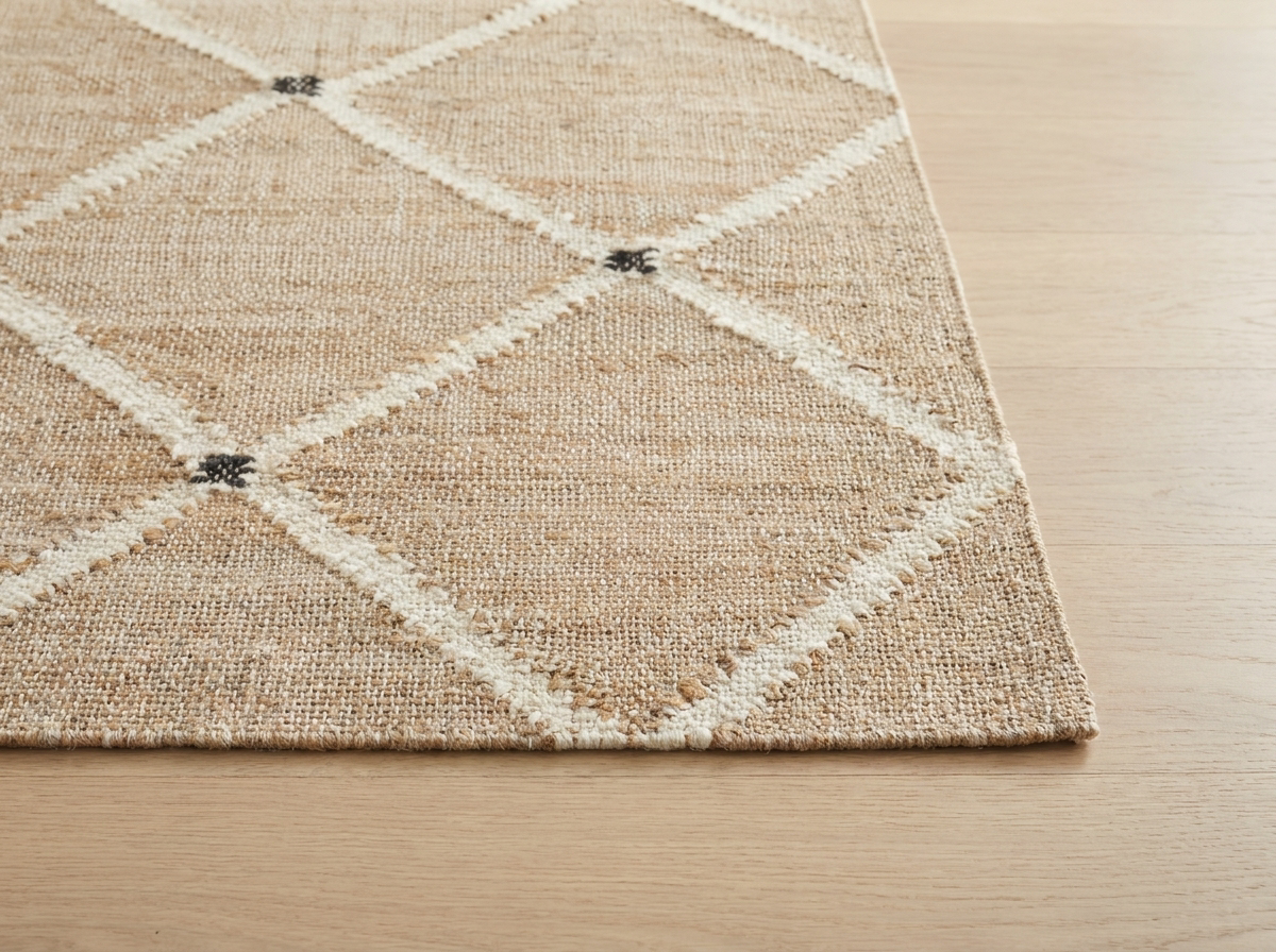 Kali lattice rug texture detail