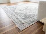 Brio vintage rug on a walnut floor