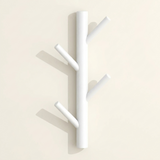 Branchio Tree-Branch Coat Rack — White, front view