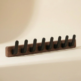 Upward-Curving Pegs Coat Rack — 7-hook length