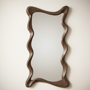 Chaves Full Length Floor Mirror, Dark Walnut — catalogue view on a plain backdrop