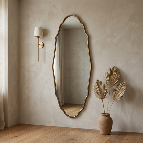 Vintage Full-Length Wall Mirror, French-Inspired — hero, standing full length