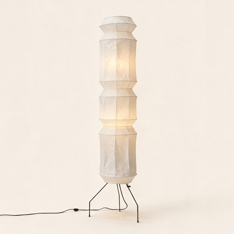 Kyoto Washi Paper Floor Lamp — hero