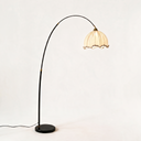Arden Arc Floor Lamp — Black & White hero