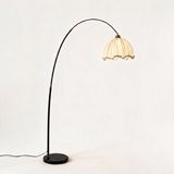 Arden Arc Floor Lamp — Black & White hero