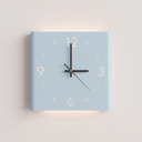Glow Wall Clock Lamp — Blue Single Sided