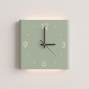 Glow Wall Clock Lamp — Green Single Sided