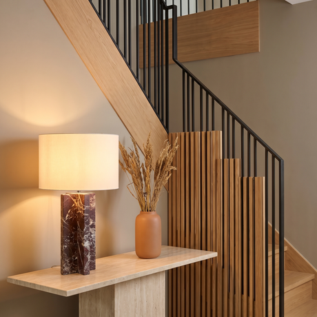 Marbella Table Lamp — stair landing lifestyle