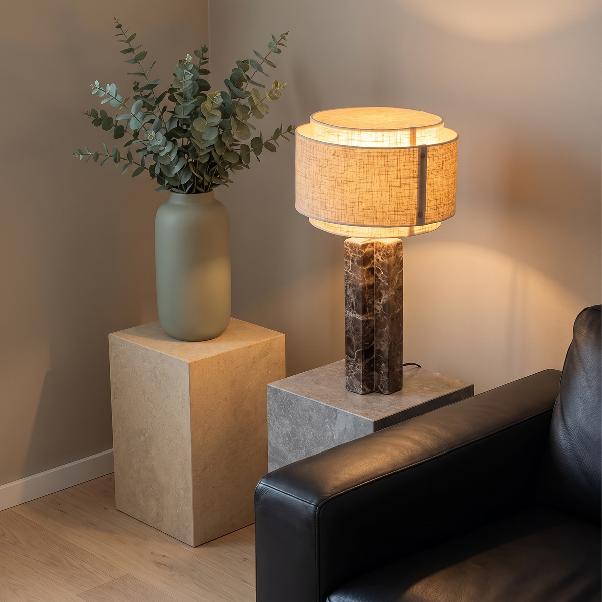 Marbella Table Lamp — pedestal lifestyle