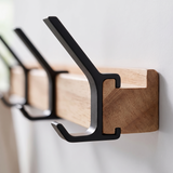 Nordby Adjustable Coat Rack — adjustable joint and hooks close-up