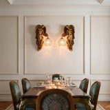 Seraphina Crystal Wall Sconce - lifestyle image in dining room