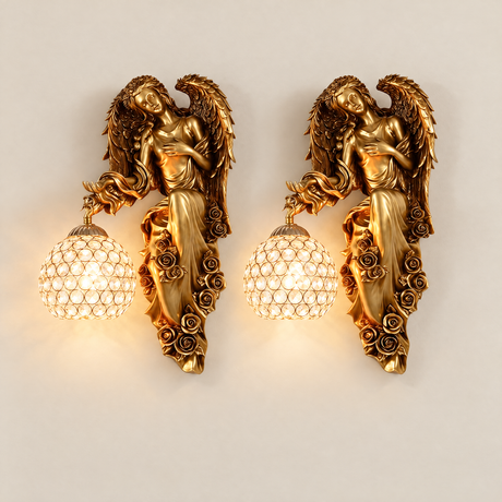 Seraphina Crystal Wall Sconce - set of 2 right-facing hero product shot