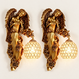 Seraphina Crystal Wall Sconce - set of 2 left-facing hero product shot