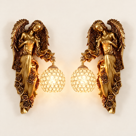 Seraphina Crystal Wall Sconce - matching left and right pair hero product shot