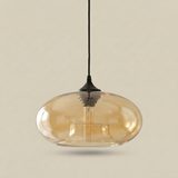 Tidewell Glass Pendant — Amber glass shade