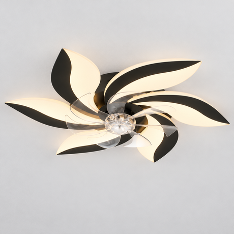 Decorative Ceiling Fan — Black flower fan hero