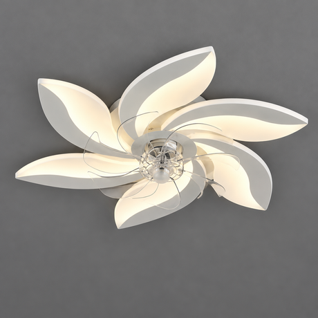 Decorative Ceiling Fan — White flower fan hero