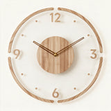 Hollow Minimalist Wall Clock - hero product shot (With Frame)