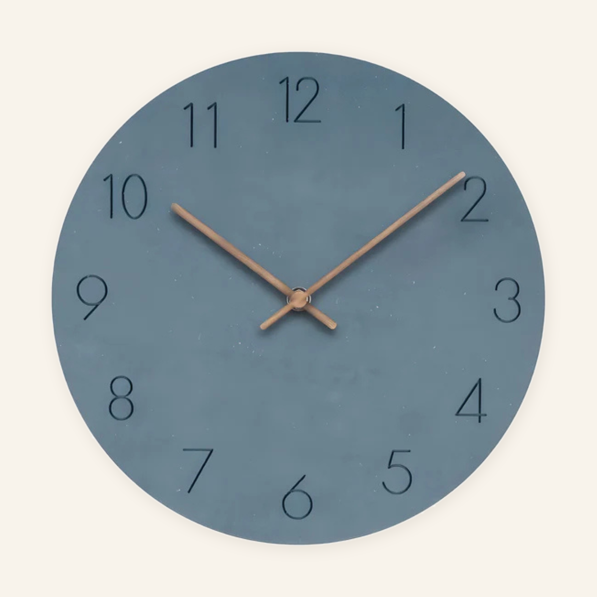 Hue Minimalist Wall Clock - Blue