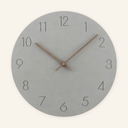 Hue Minimalist Wall Clock - Grey