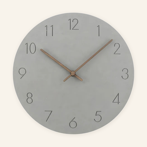 Hue Minimalist Wall Clock - Grey