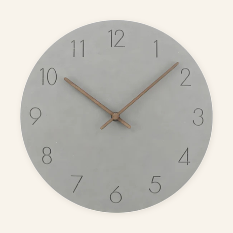 Hue Minimalist Wall Clock - Grey