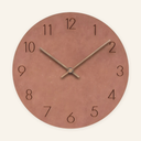 Hue Minimalist Wall Clock - Orange