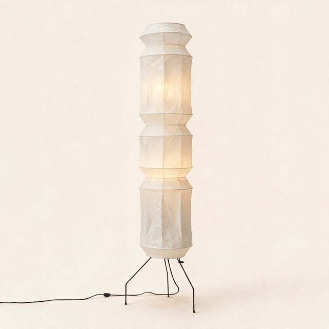 Kyoto Washi Paper Floor Lamp — hero