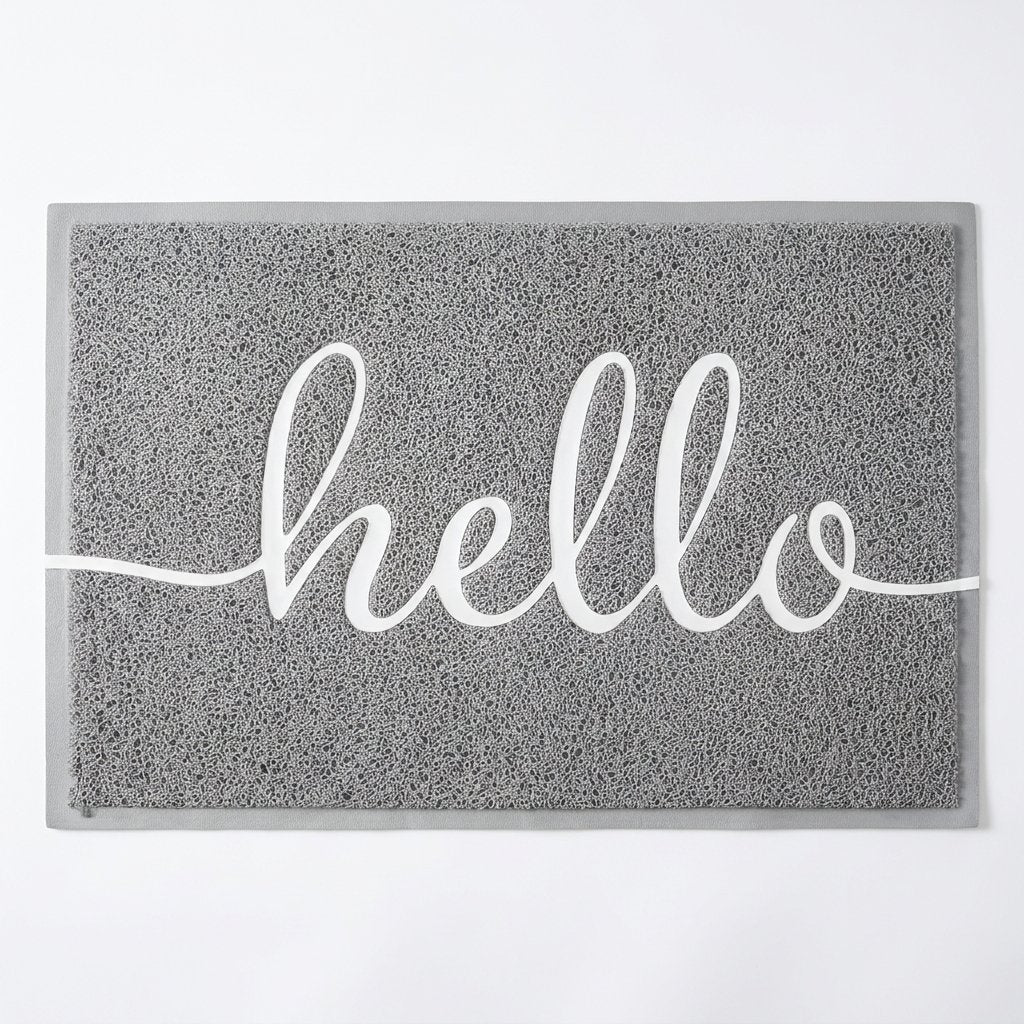 Luxe Entryway Mat — Gray hero shot