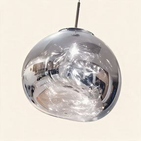 Magma Glass Pendant Light — Silver hero