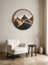 Mountain Wall Light — above a white armchair