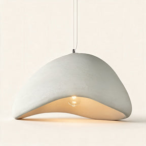 Nara Dome Pendant Light — Angled Ivory main