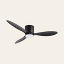 Halden Ceiling Fan — Black / Black hero