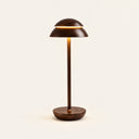 Nomad Cordless Table Lamp — Walnut finish, front view