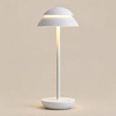 Nomad Cordless Table Lamp — White finish, front view