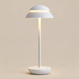 Nomad Cordless Table Lamp — White finish, front view