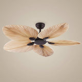 Palm Leaf Ceiling Fan — Coffee finish hero shot